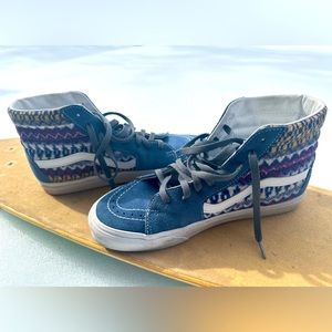 Vans Sk8-Hi Fair Isle Boho. Size 10W / 8.5M.